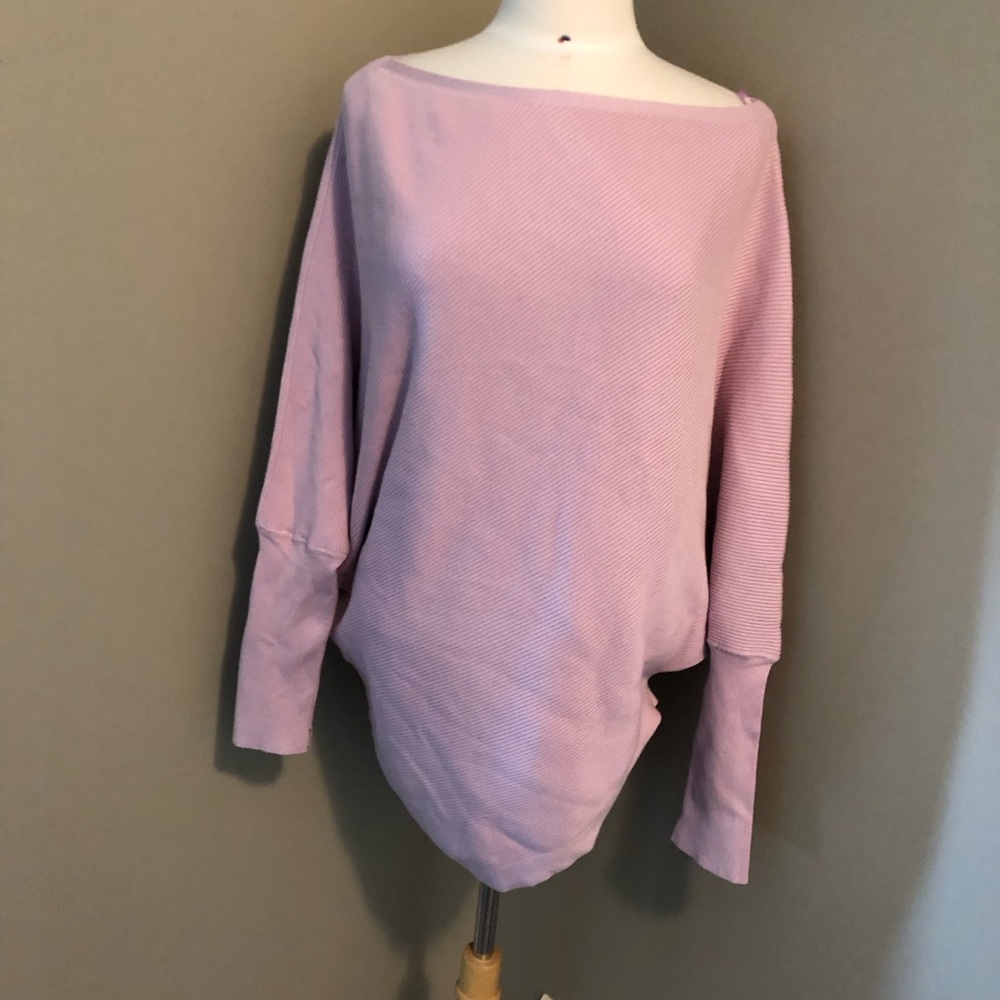 NWT Blue Ivy Asymmetrical  Sweater Cape Pink Size Medium Large